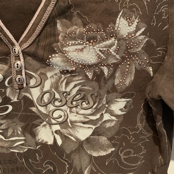 Dress Barn size large gothic 90s Y2K top - Picture 3 of 4